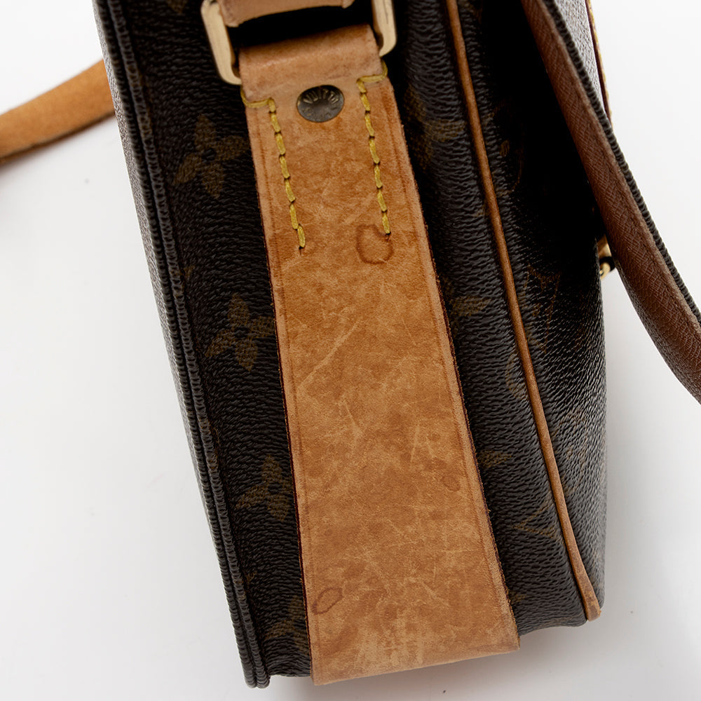 Louis Vuitton Vintage Monogram Canvas Cartouchiere GM Shoulder Bag - FINAL SALE (SHF-16651)