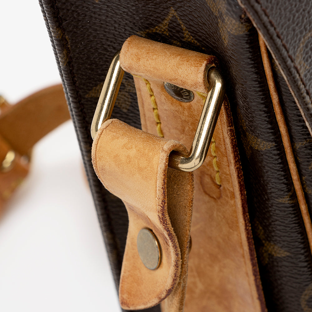 Louis Vuitton Vintage Monogram Canvas Cartouchiere GM Shoulder Bag - FINAL SALE (SHF-16651)