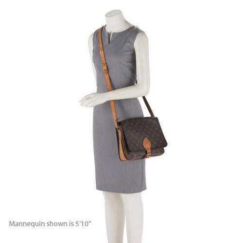 Louis Vuitton Vintage Monogram Canvas Cartouchiere GM Shoulder Bag - FINAL SALE (SHF-16651)