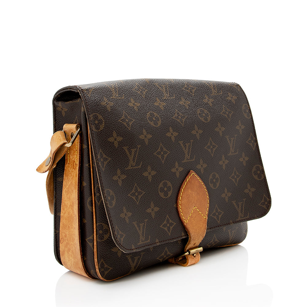 Louis Vuitton Vintage Monogram Canvas Cartouchiere GM Shoulder Bag - FINAL SALE (SHF-16651)