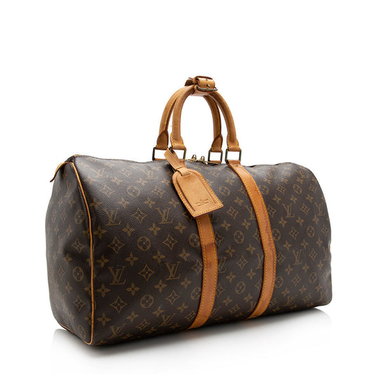 Louis Vuitton Vintage Monogram Canvas Keepall 45 Duffel Bag (SHF-16636)