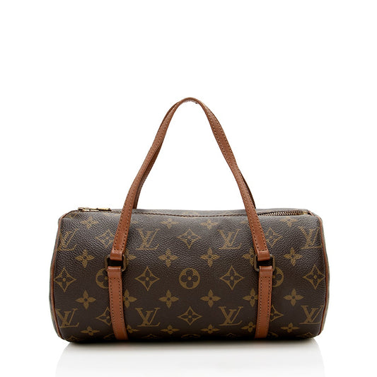 Louis Vuitton Vintage Monogram Canvas Papillon 26 Satchel (SHF-13757)