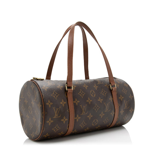 Louis Vuitton Vintage Monogram Canvas Papillon 30 Satchel (SHF-17241)