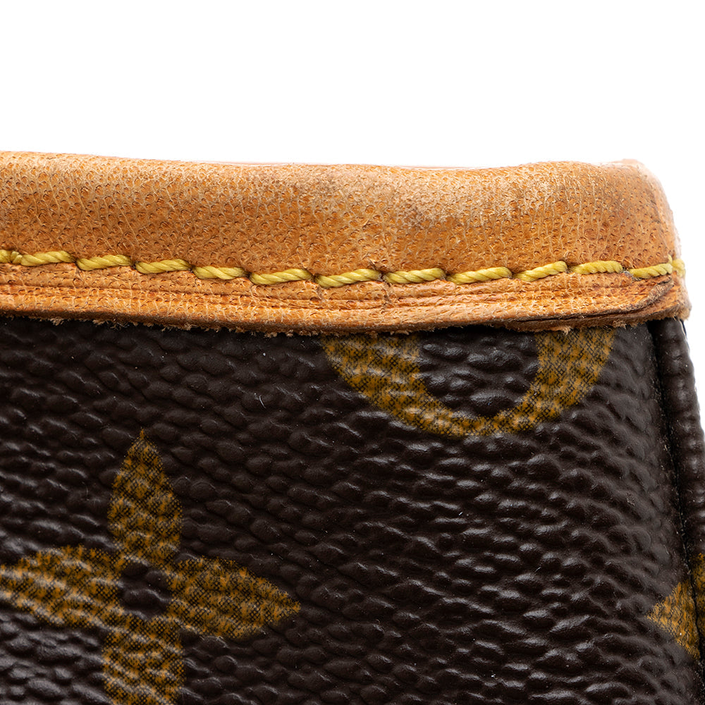 Louis Vuitton Vintage Monogram Canvas Petit Bucket Tote (SHF-18459)