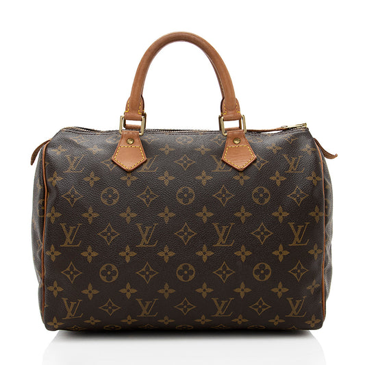 Louis Vuitton Vintage Monogram Canvas Speedy 30 Satchel (SHF-18387)