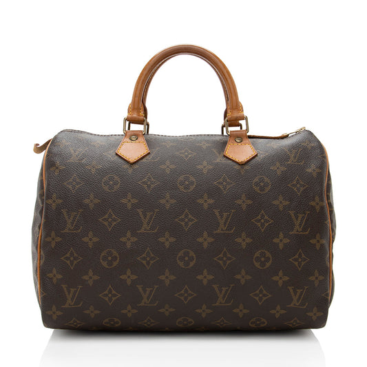 Louis Vuitton Vintage Monogram Canvas Speedy 30 Satchel (SHF-18388)