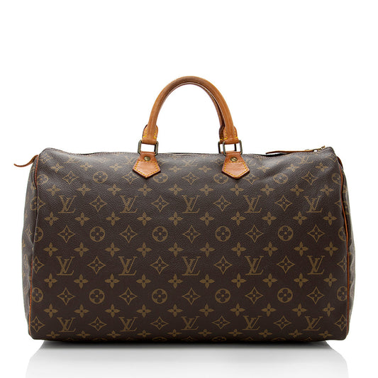 Louis Vuitton Vintage Monogram Canvas Speedy 40 Satchel (SHF-18364)
