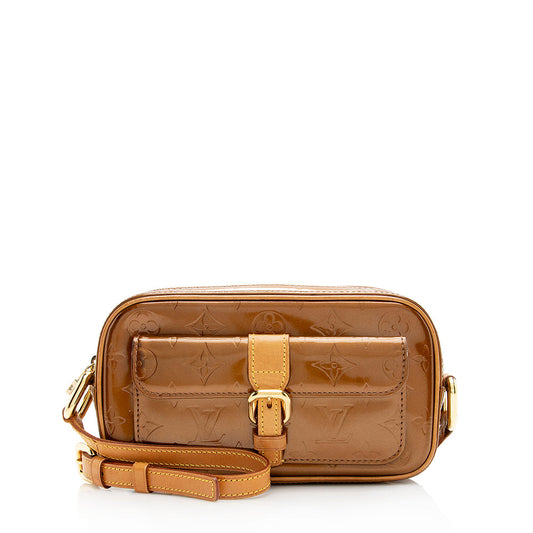 Louis Vuitton Vintage Monogram Vernis Christie MM Shoulder Bag (SHF-18299)