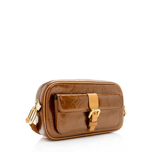 Louis Vuitton Vintage Monogram Vernis Christie MM Shoulder Bag (SHF-18299)