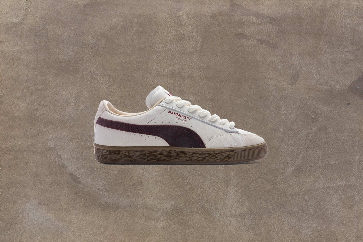 PUMA x Nahmias Suede Vintage - Warm White/Archive Gold/For All Time Red