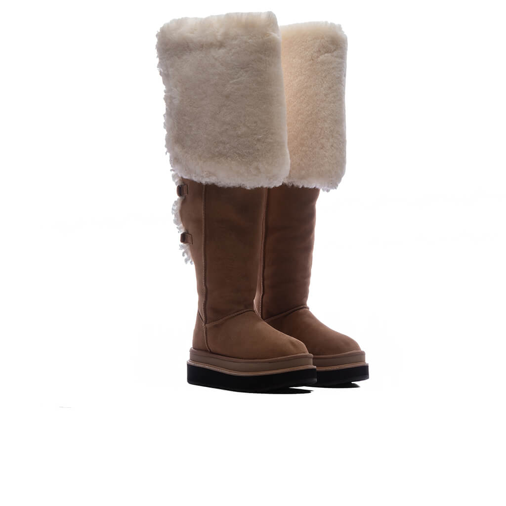 UGG x Sacai Women's Thigh High Boot - Chestnut