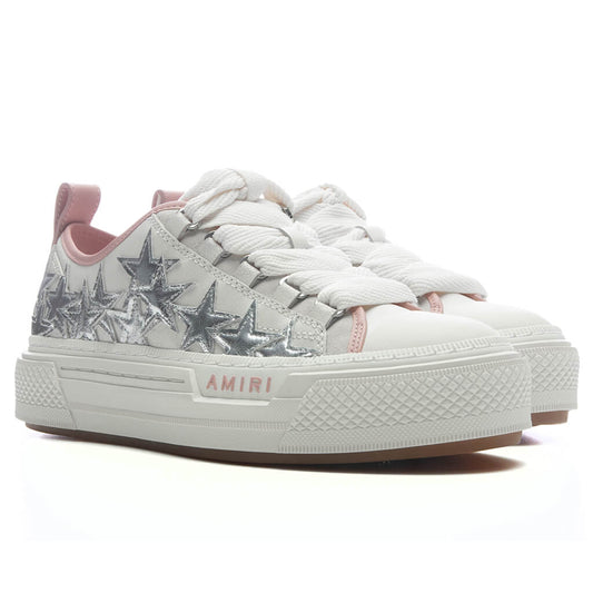 Women's Metallic Stars Court Low - Pink