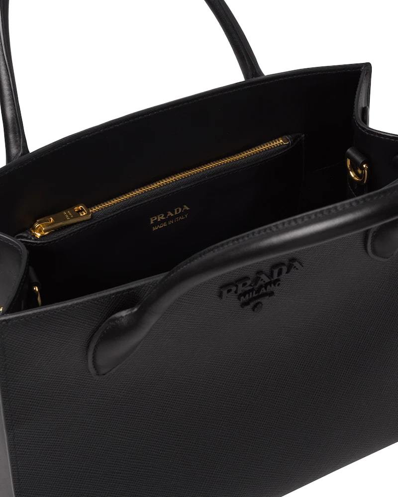 Medium Saffiano leather Prada Monochrome bag