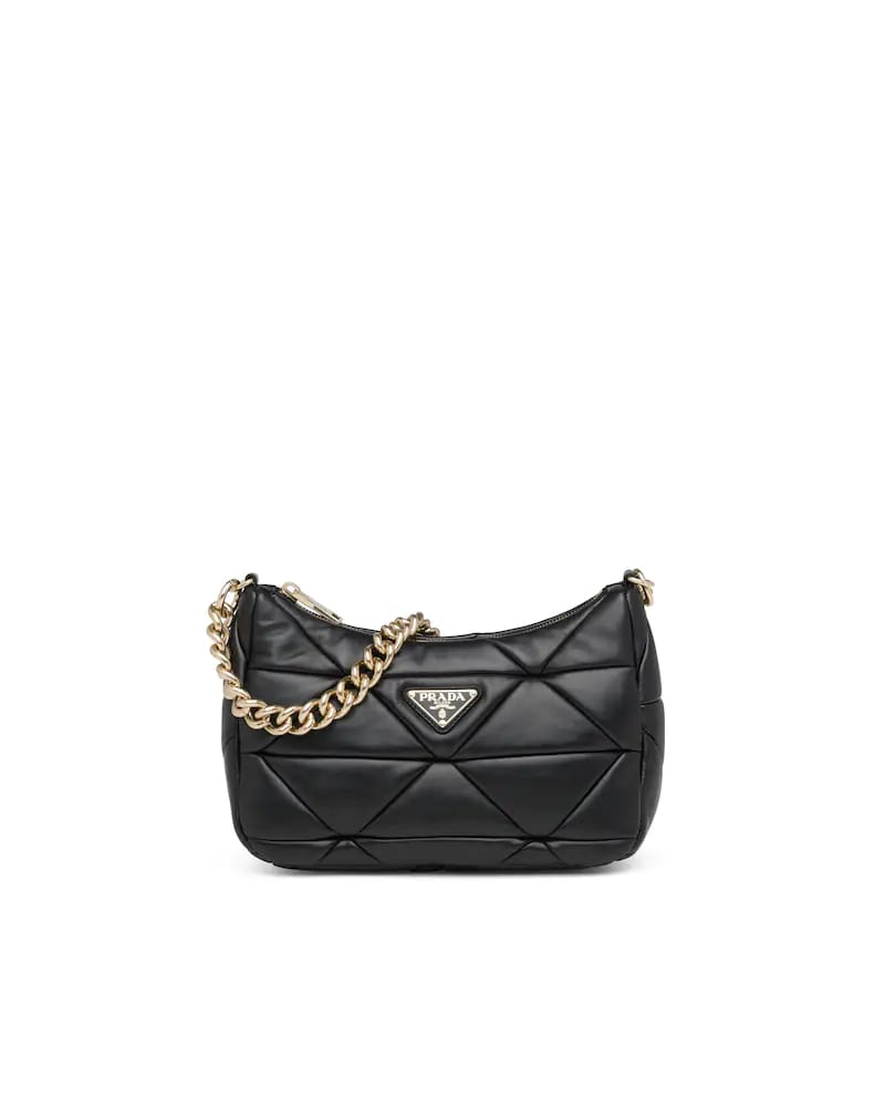 Prada System Nappa Leather Patchwork Shoulder Bag
