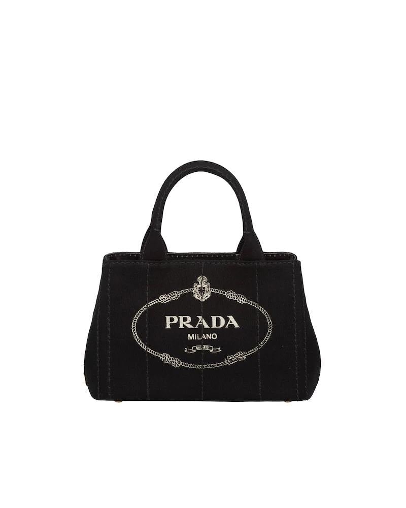 Prada Small Cotton Canvas Tote