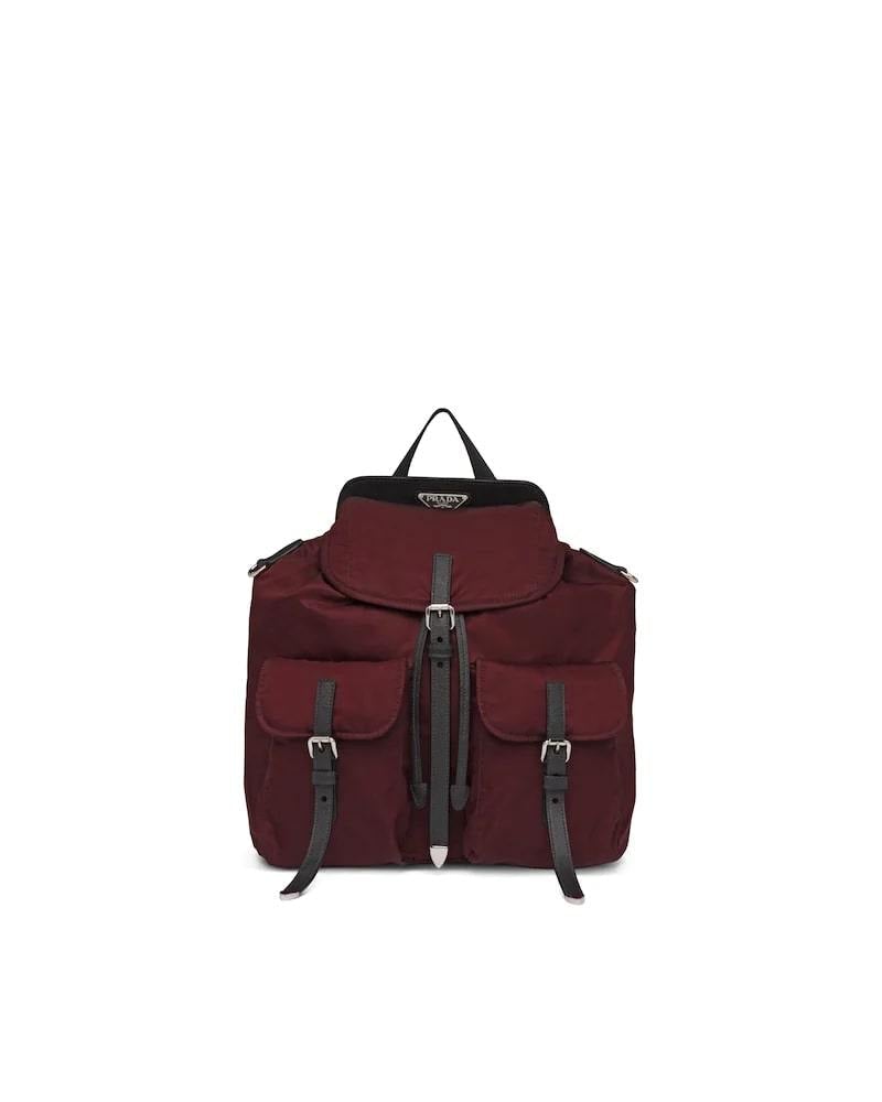 Prada Nylon and Saffiano Leather Backpack