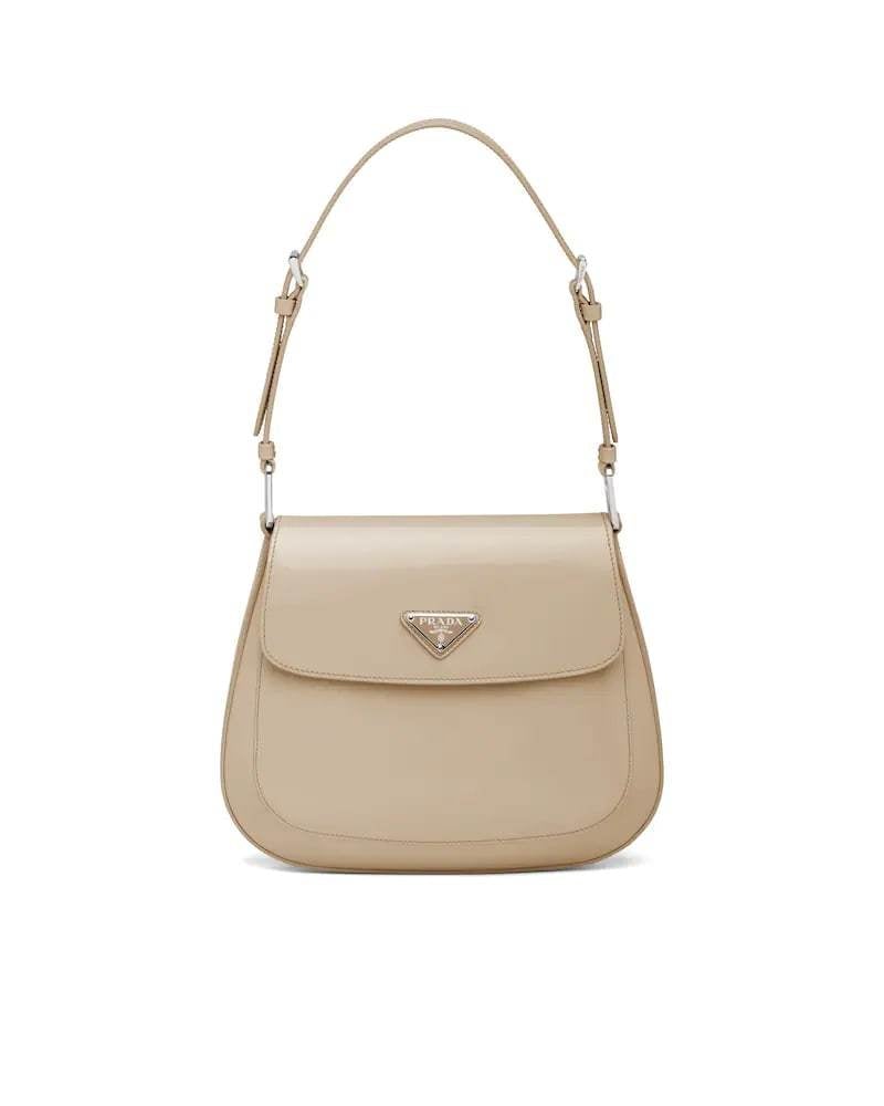 Prada Cleo Brushed Leather Shoulder Bag
