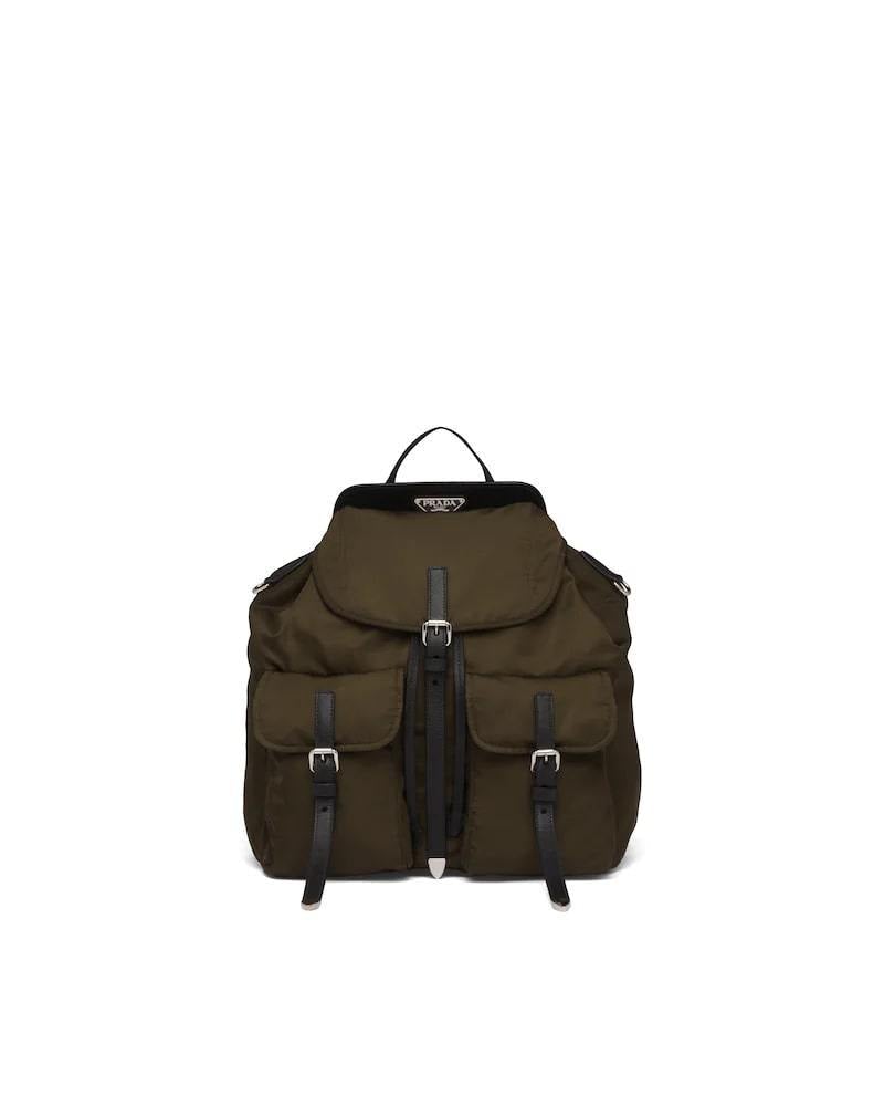 Prada Nylon and Saffiano Leather Backpack