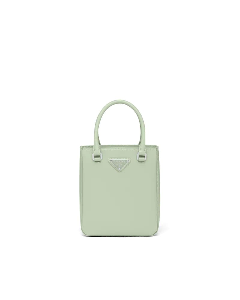Prada Small Brushed Leather Tote