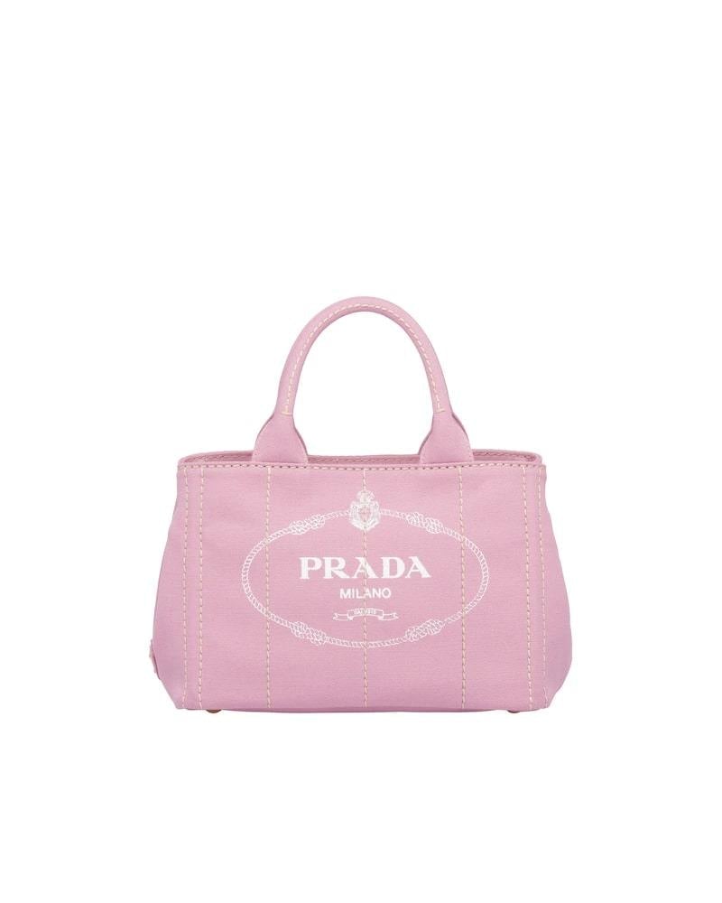 Prada Small Cotton Canvas Tote