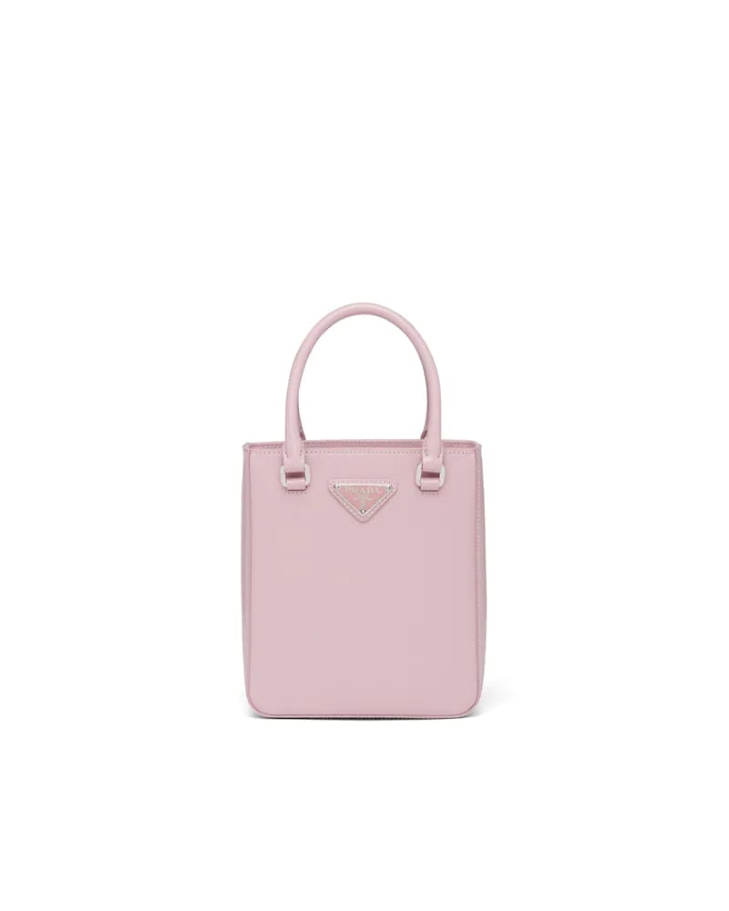 Prada Small Brushed Leather Tote