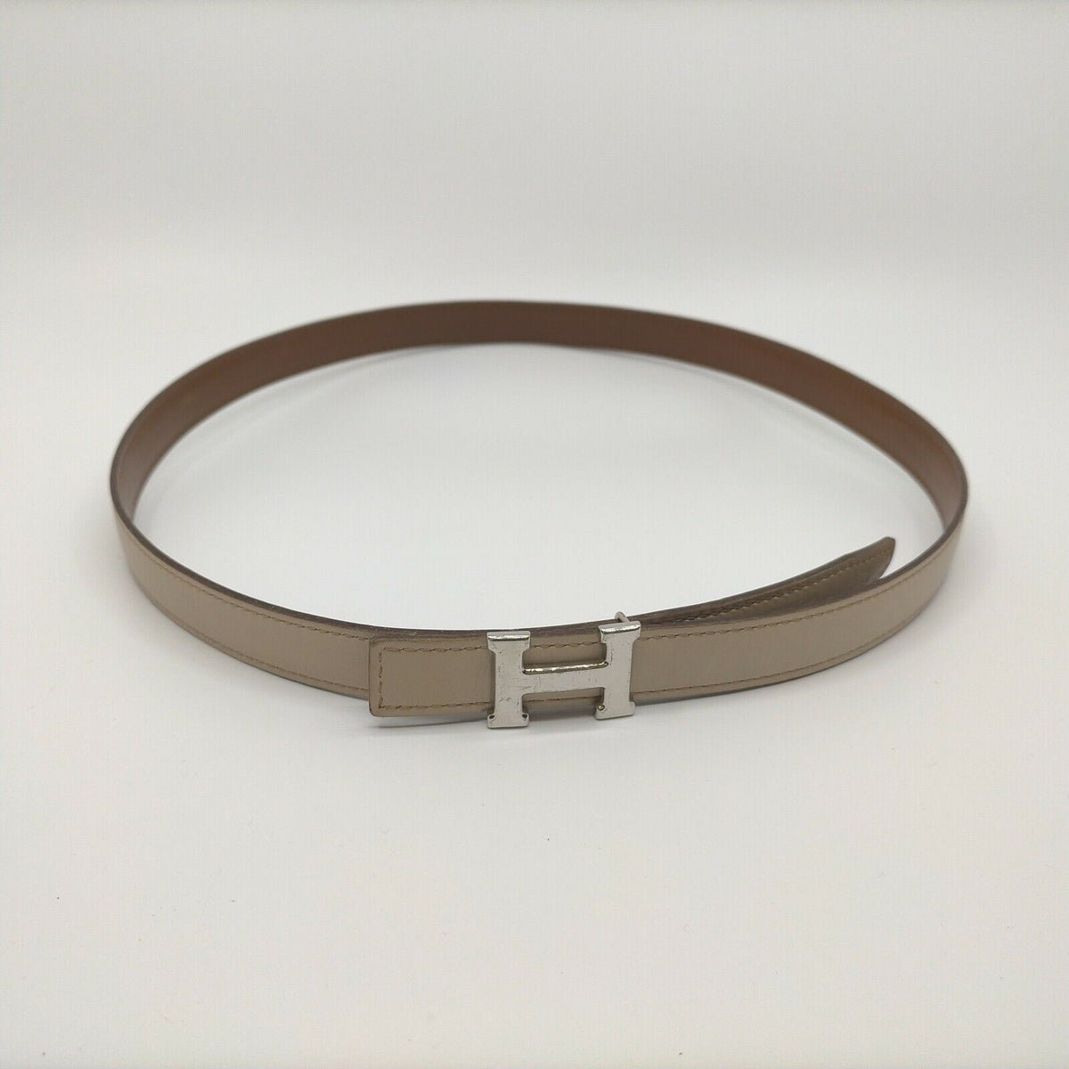 Hermès Beige Constance Swift Togo Mini 75 Belt