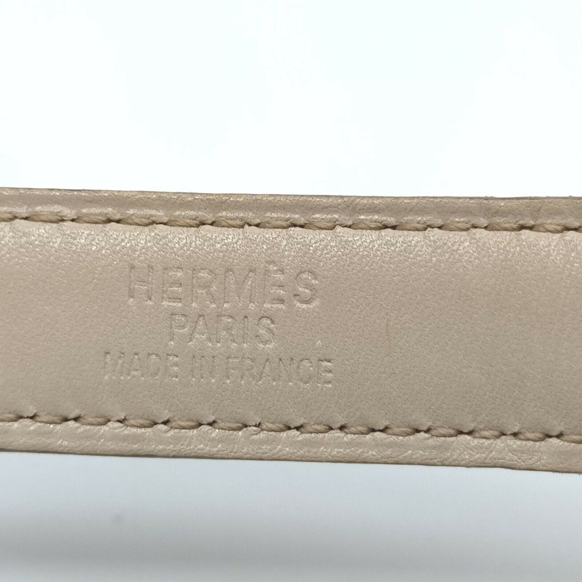 Hermès Beige Constance Swift Togo Mini 75 Belt